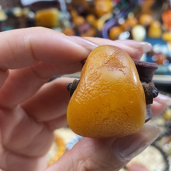 蜜蜡未镶嵌戒指戒指