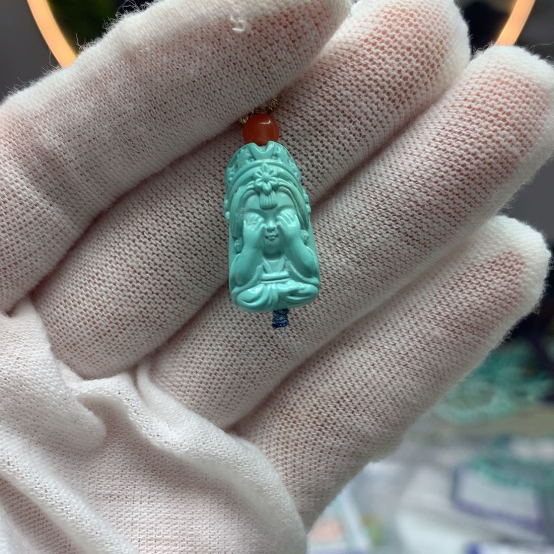 绿松石挂件未镶嵌