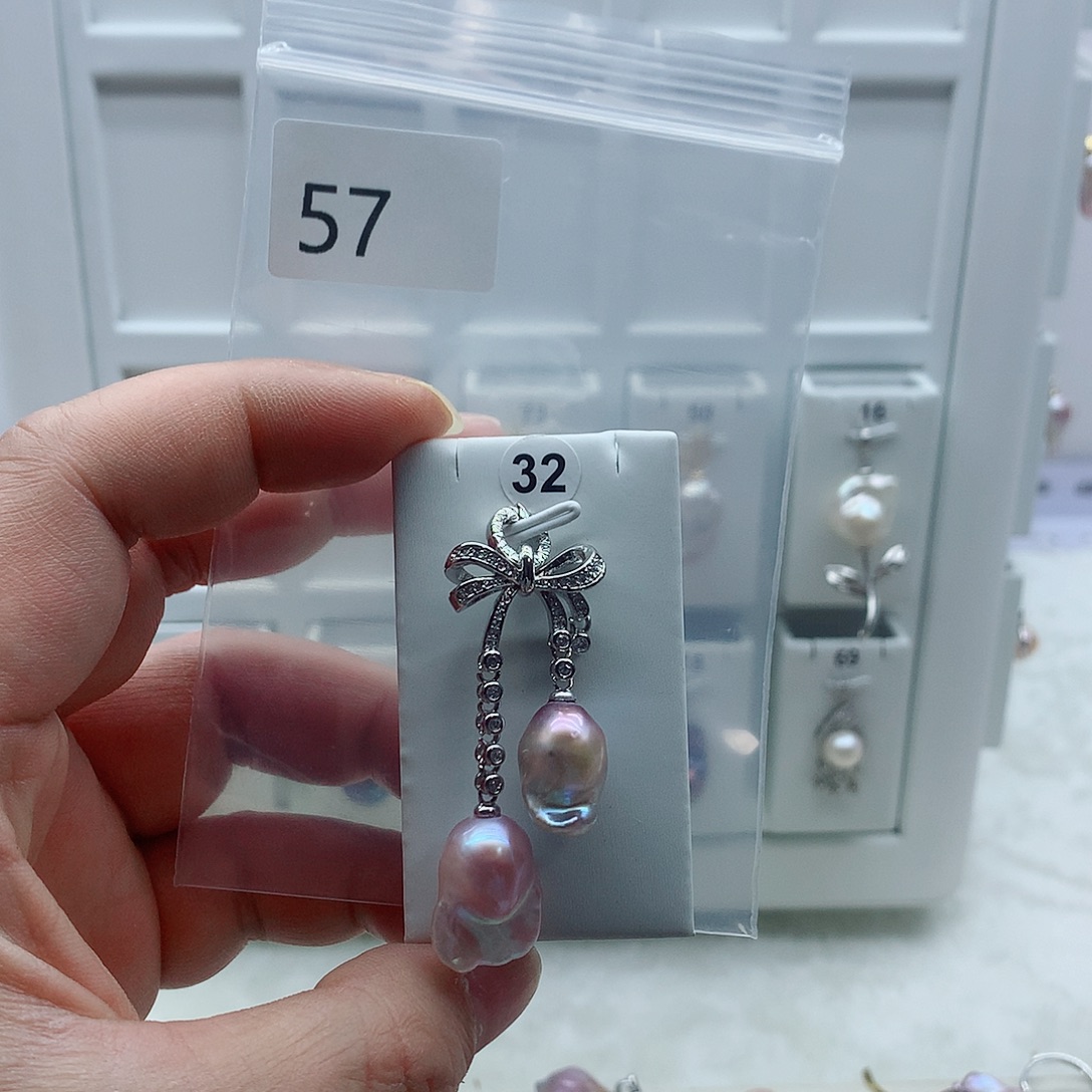 吊坠(不含链)淡水珍珠合金