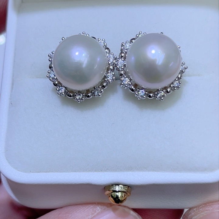 淡水珍珠颈饰银S925镶嵌