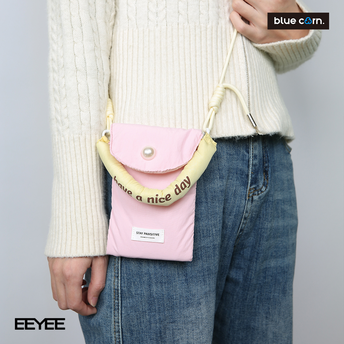 bluecorn原创时尚百搭户外防丢通用小巧便携斜跨小包手机包口袋包