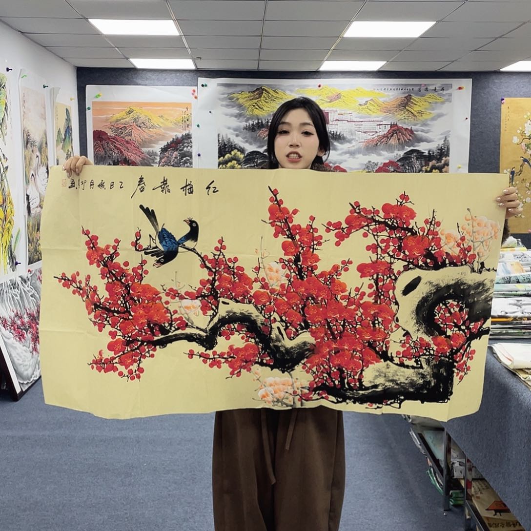 国画国画作品小姐姐放漏…