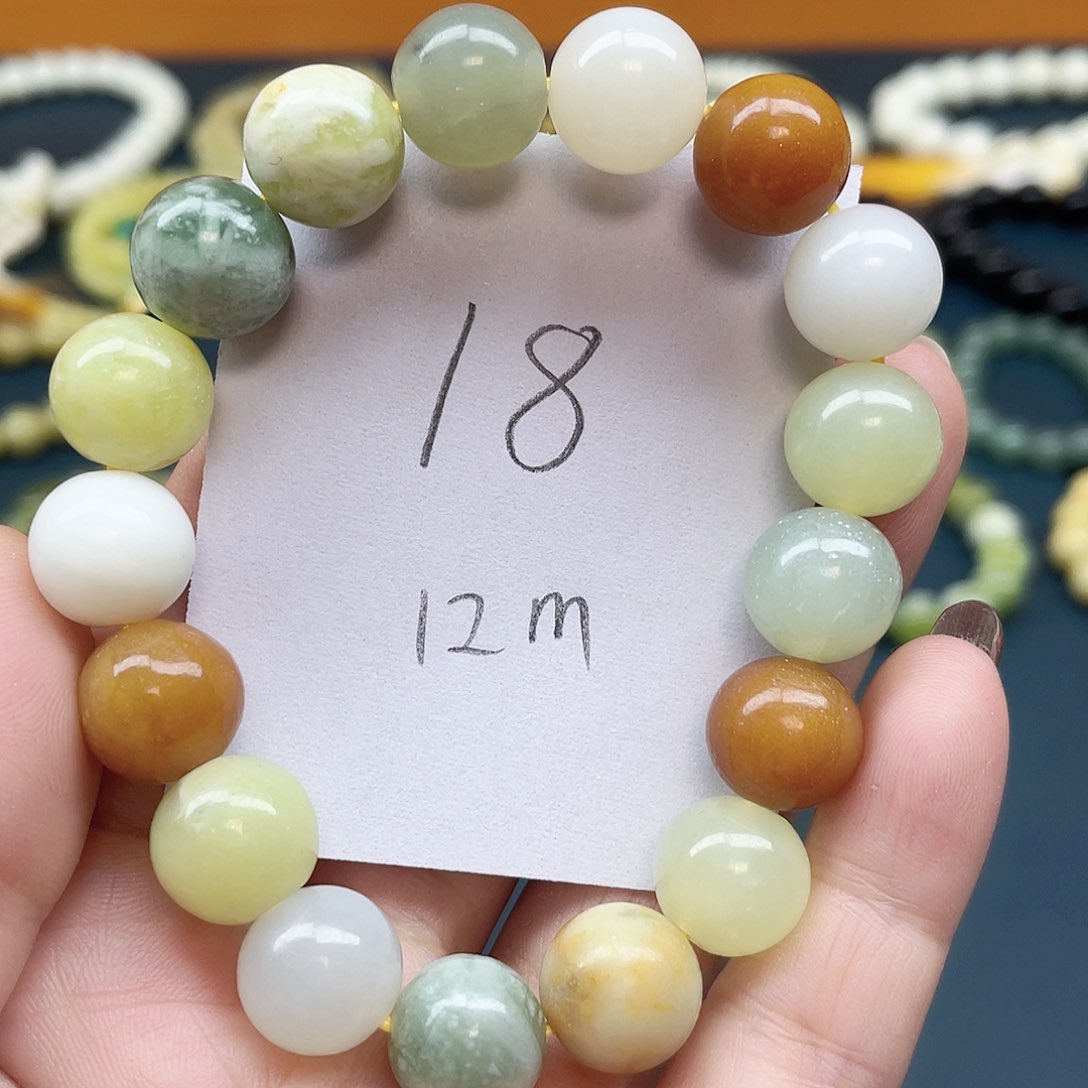 未镶嵌蛇纹石玉手串