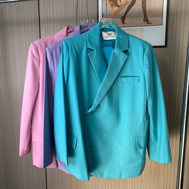 1038南油女装春秋气质宽松时尚百搭西装西服休闲新款长袖外套