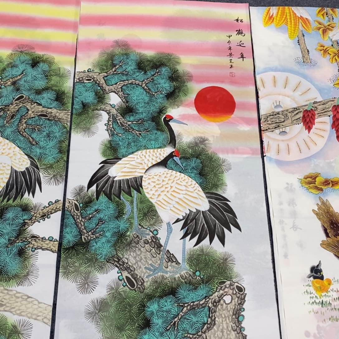 国画尺寸140✖️70四尺整张纯手绘画画