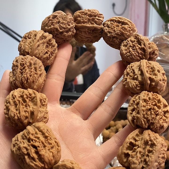 文玩核桃把件33翻天印手持