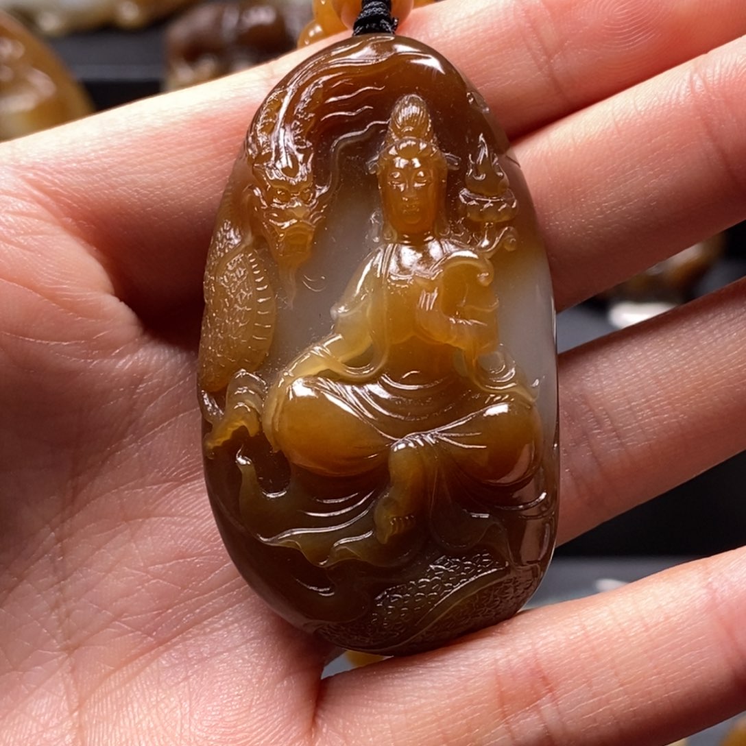 和田玉挂件未镶嵌5*5