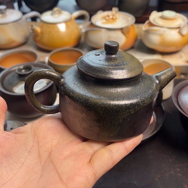 古***斋茶盏柴烧茶具柴烧茶具