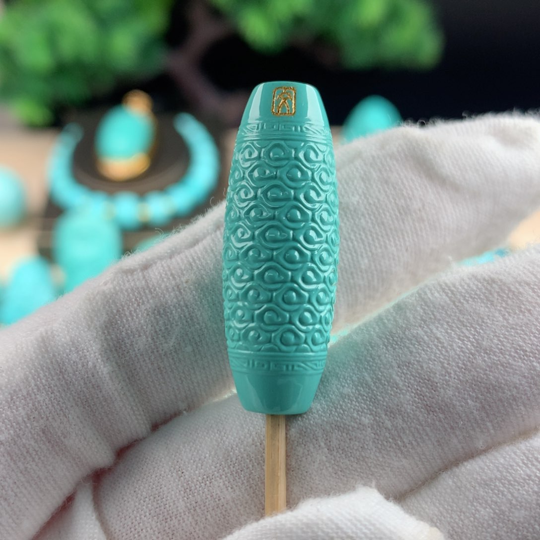 【闪购商品】绿松石云纹珠未镶嵌