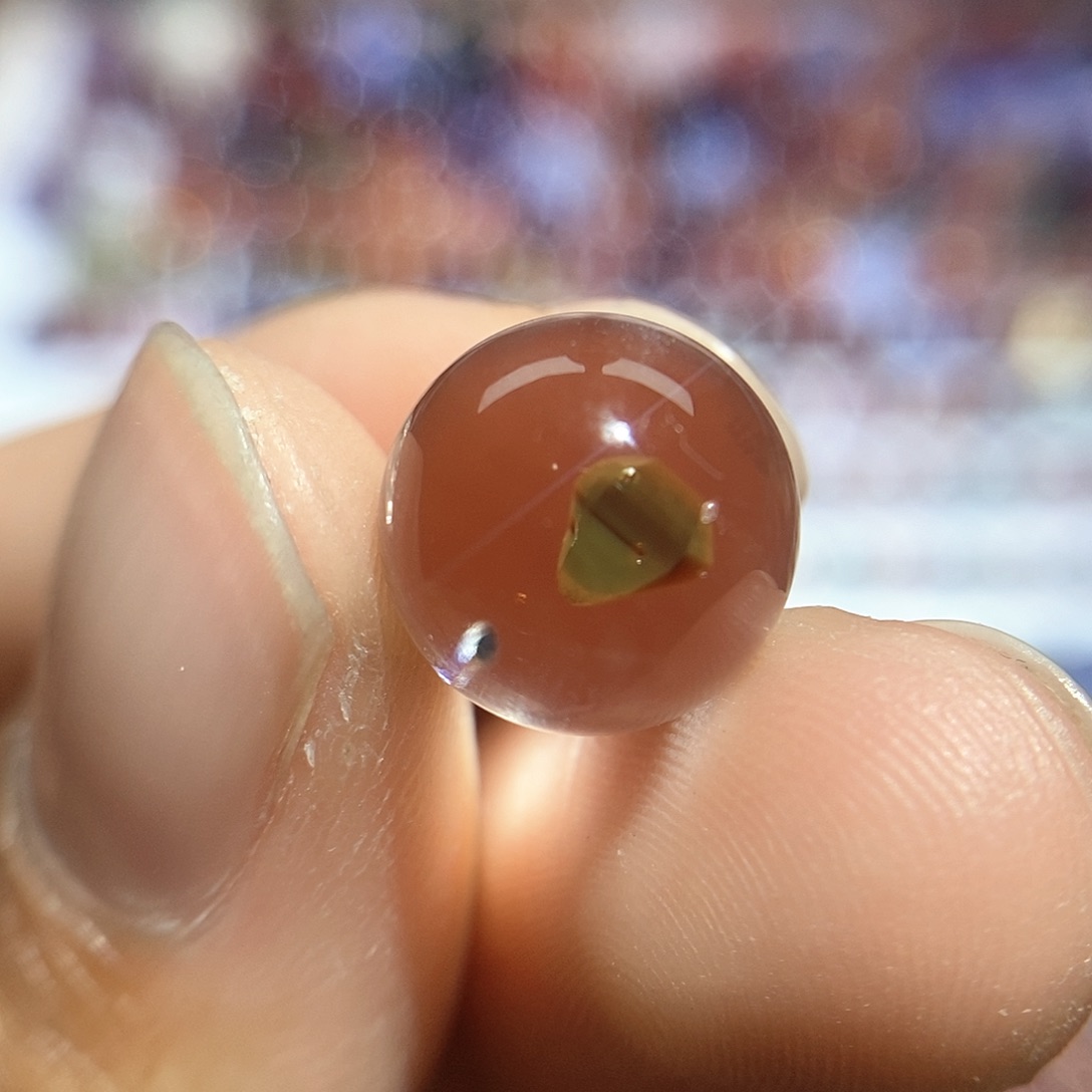 水晶油胆单珠未镶嵌