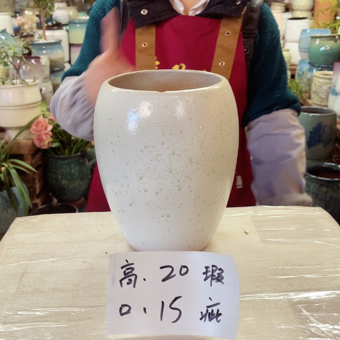 紫砂花盆高度20口径15瑕疵