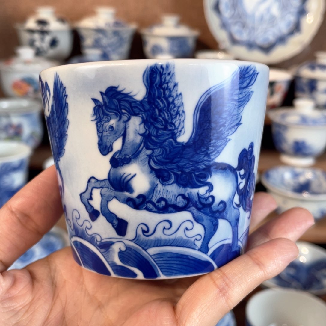 泥藝瓷梦朱雀冰桶杯