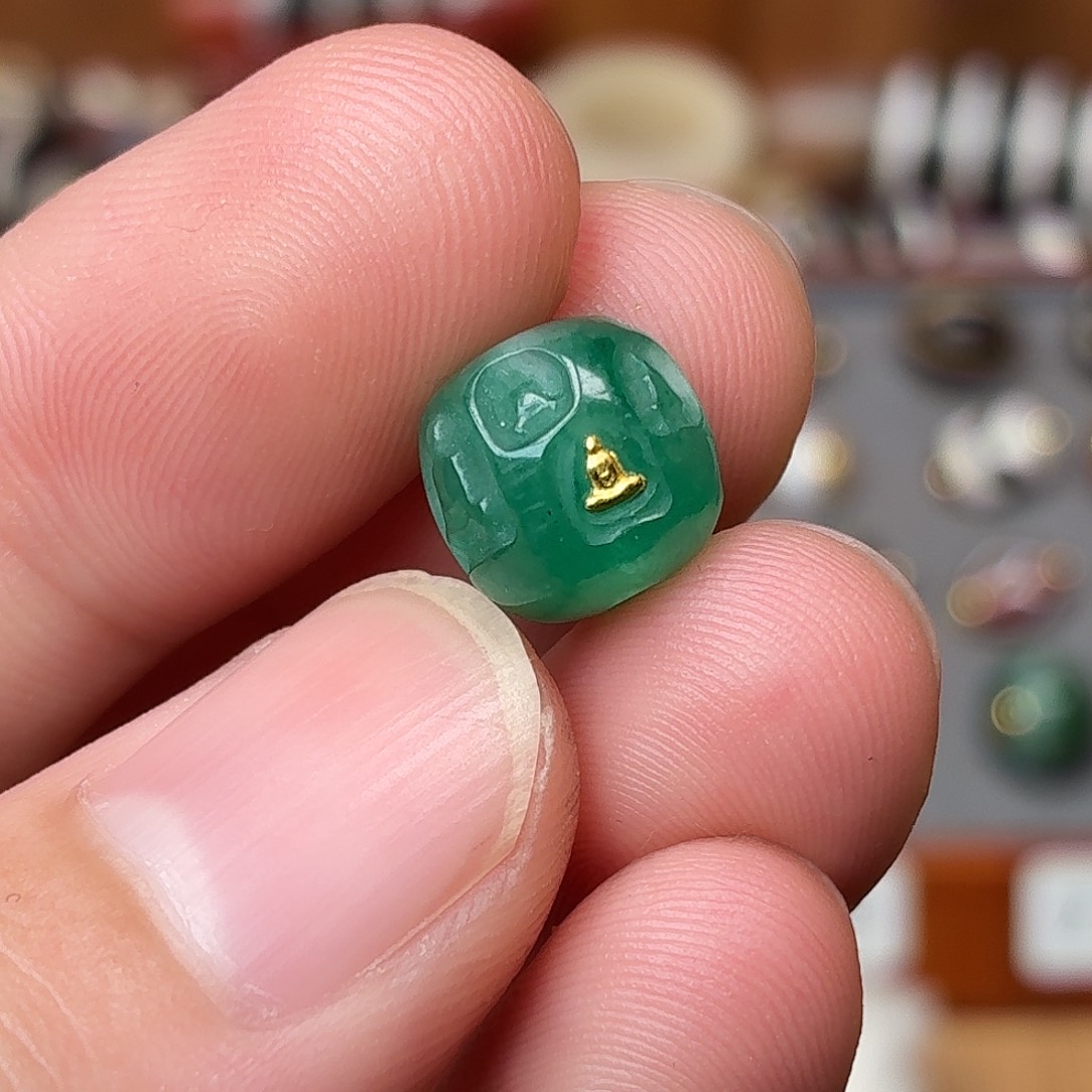 石英质玉未镶嵌配饰无相佛10mm