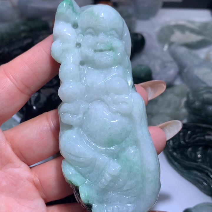 翡翠未镶嵌颈饰保真天然A货翡翠