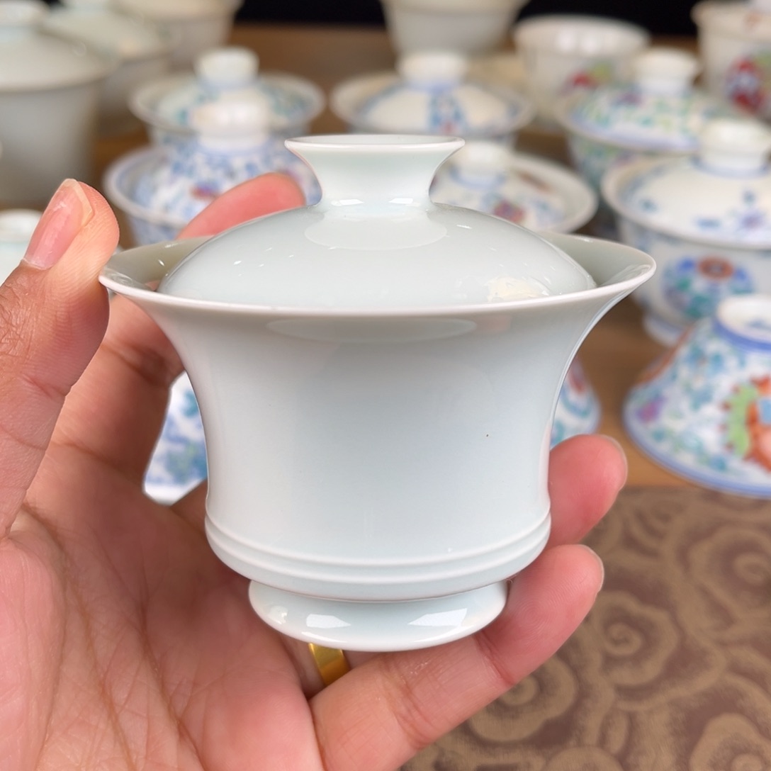 杯微瑕景德镇陶瓷盖碗80ml