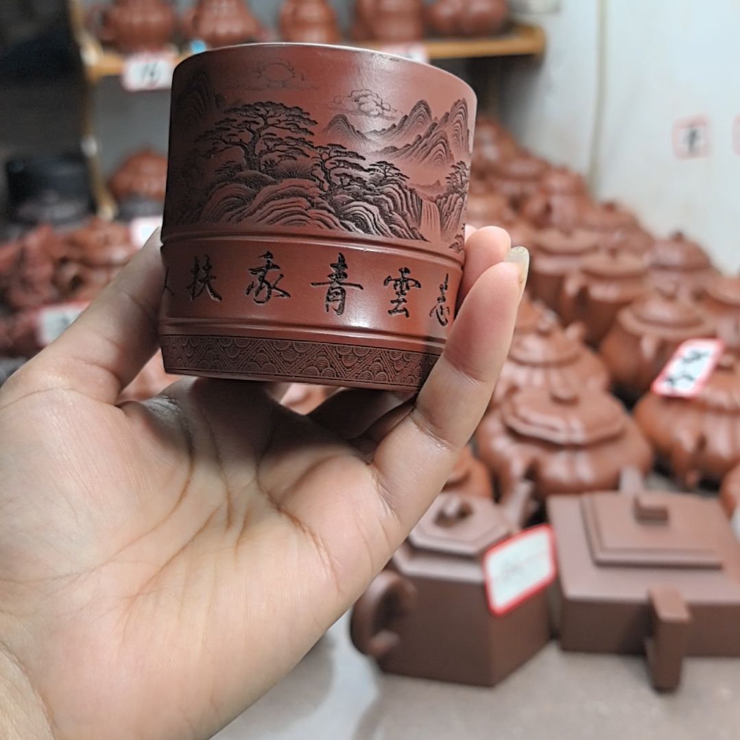 D***S紫砂茶壶朱泥主人杯160cc