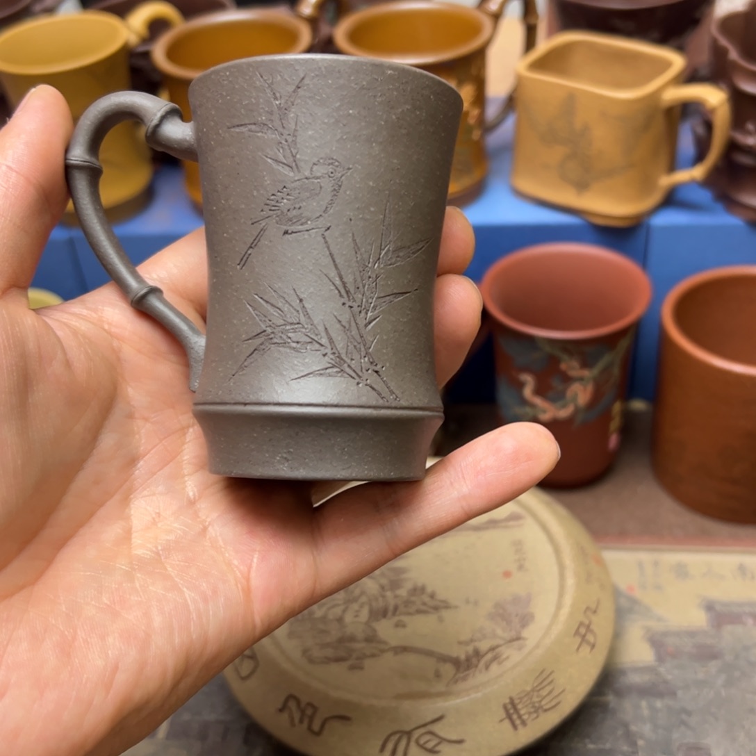 紫砂茶杯100cc紫砂主人杯