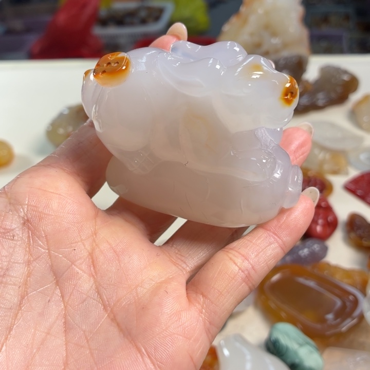 玛瑙/玉髓未镶嵌吊坠(不含链)