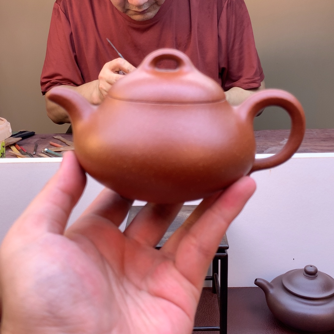 茶壶紫砂王仕平 全手工 葫芦仙 红降坡
