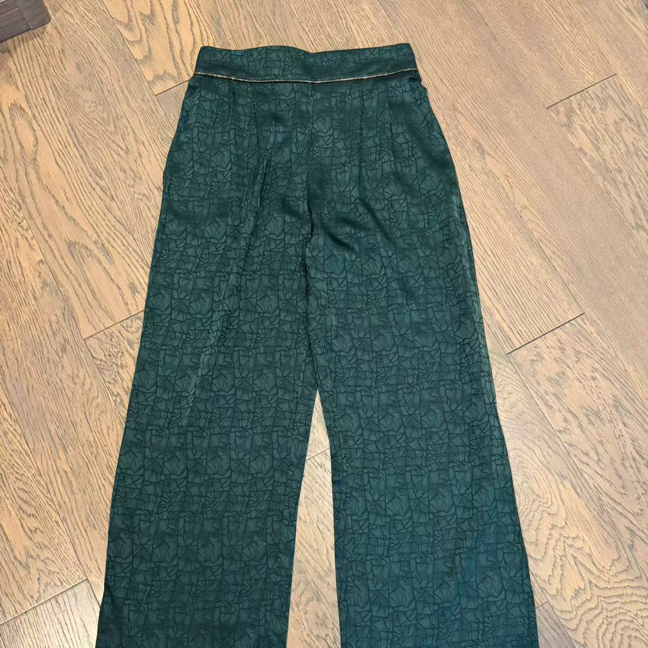 新款高货金线龟裂纹直筒裤1550