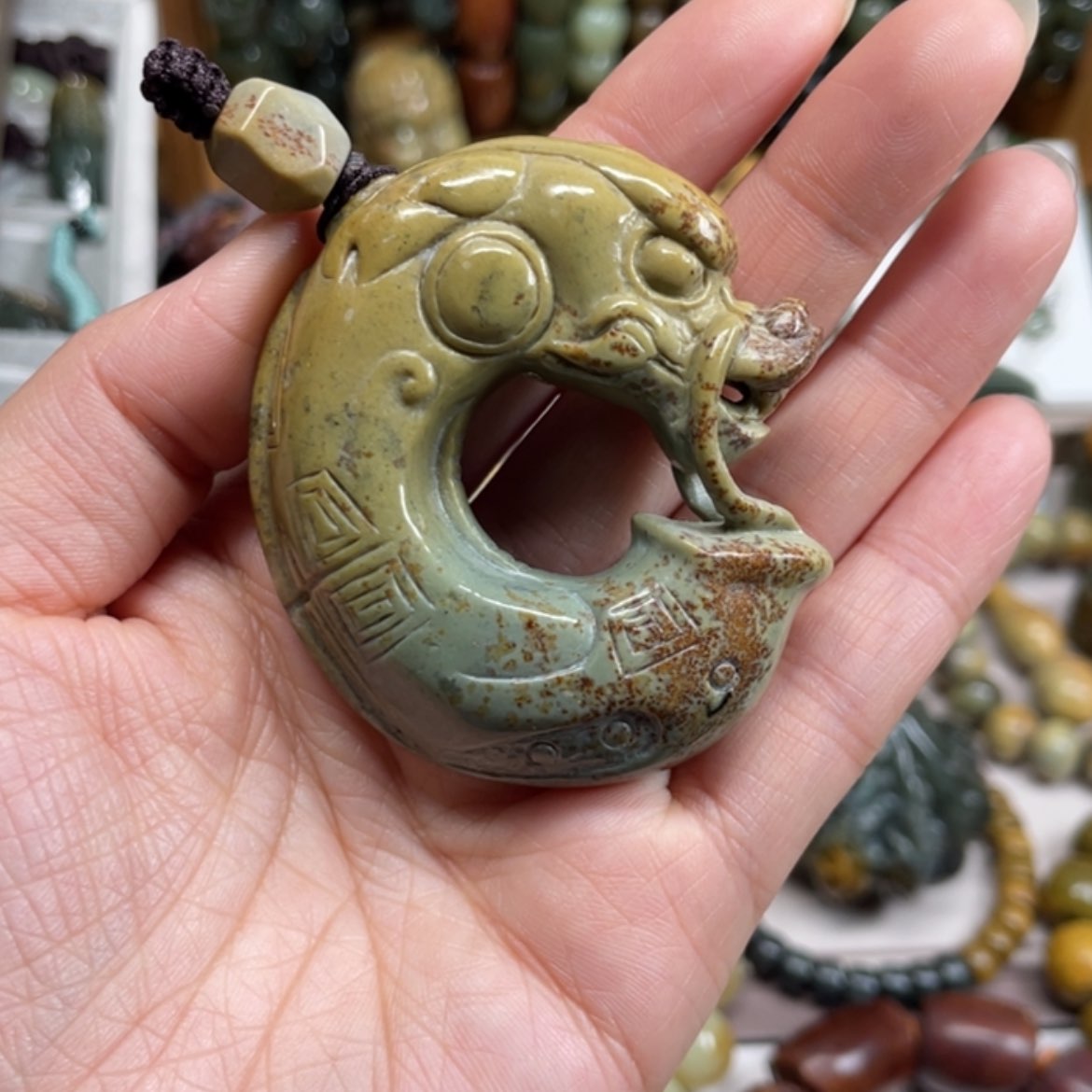 【闪购商品】岫岩河磨玉（透闪石质玉）手把件未镶嵌