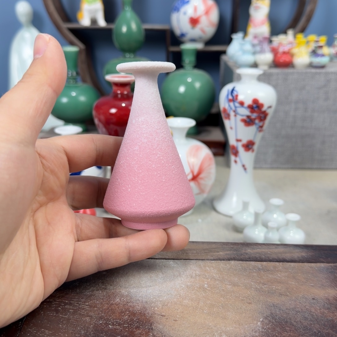 陶瓷手工小花器摆件
