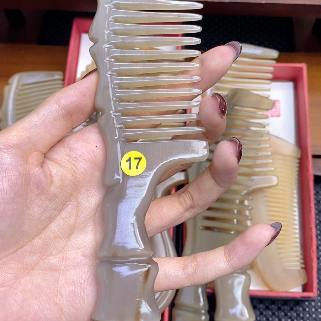 纯手工制作纯牛角梳子花*