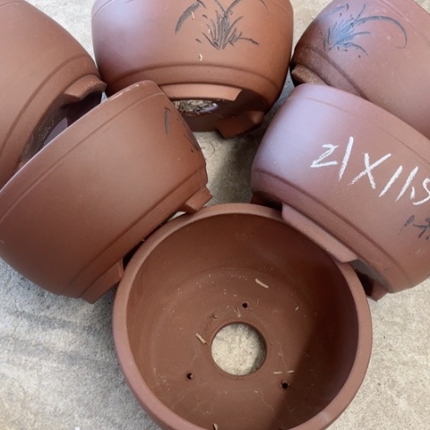 紫砂花盆100-6。21-11.5