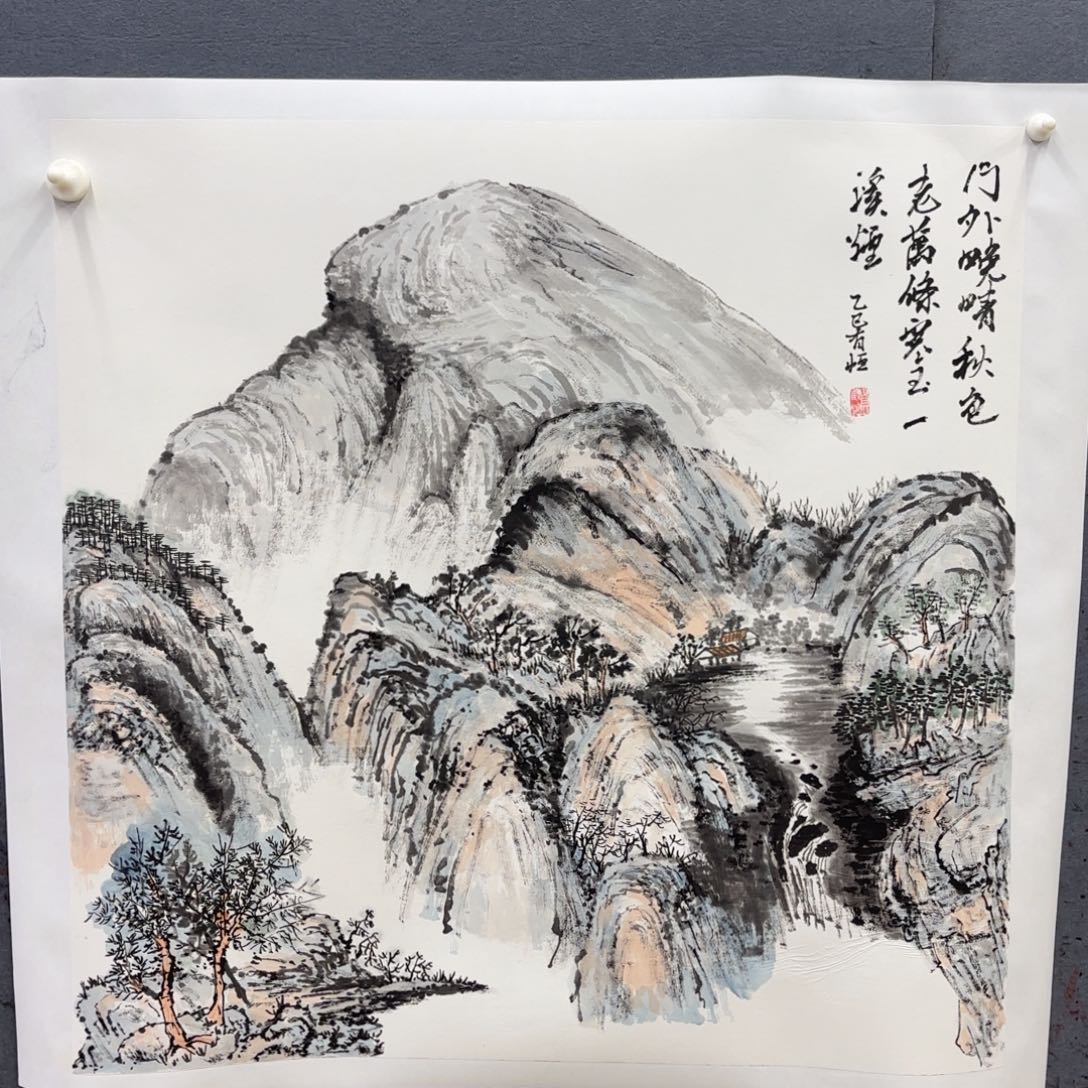 @***山国画卡纸的制作方法是用来