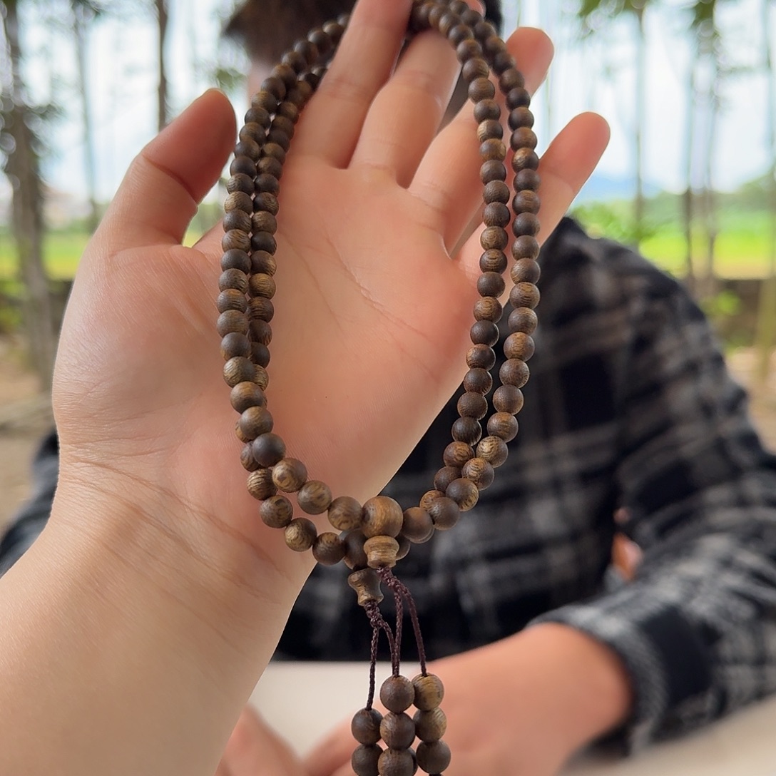 沉香碎屑沉香张勺子圆珠双圈06 多样性发一