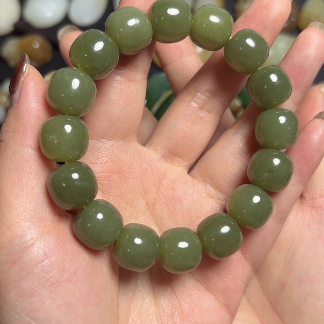 和田玉未镶嵌手链