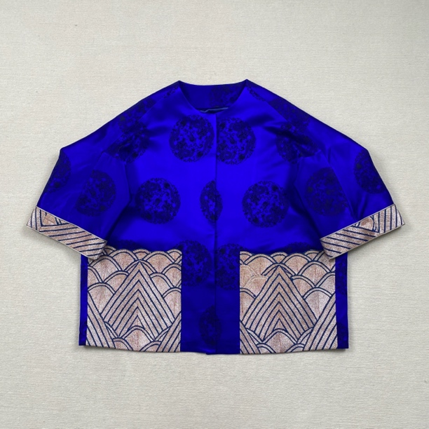 云饰图腾原创设计国风女装 重工刺绣百搭宽松休闲时尚新款外套