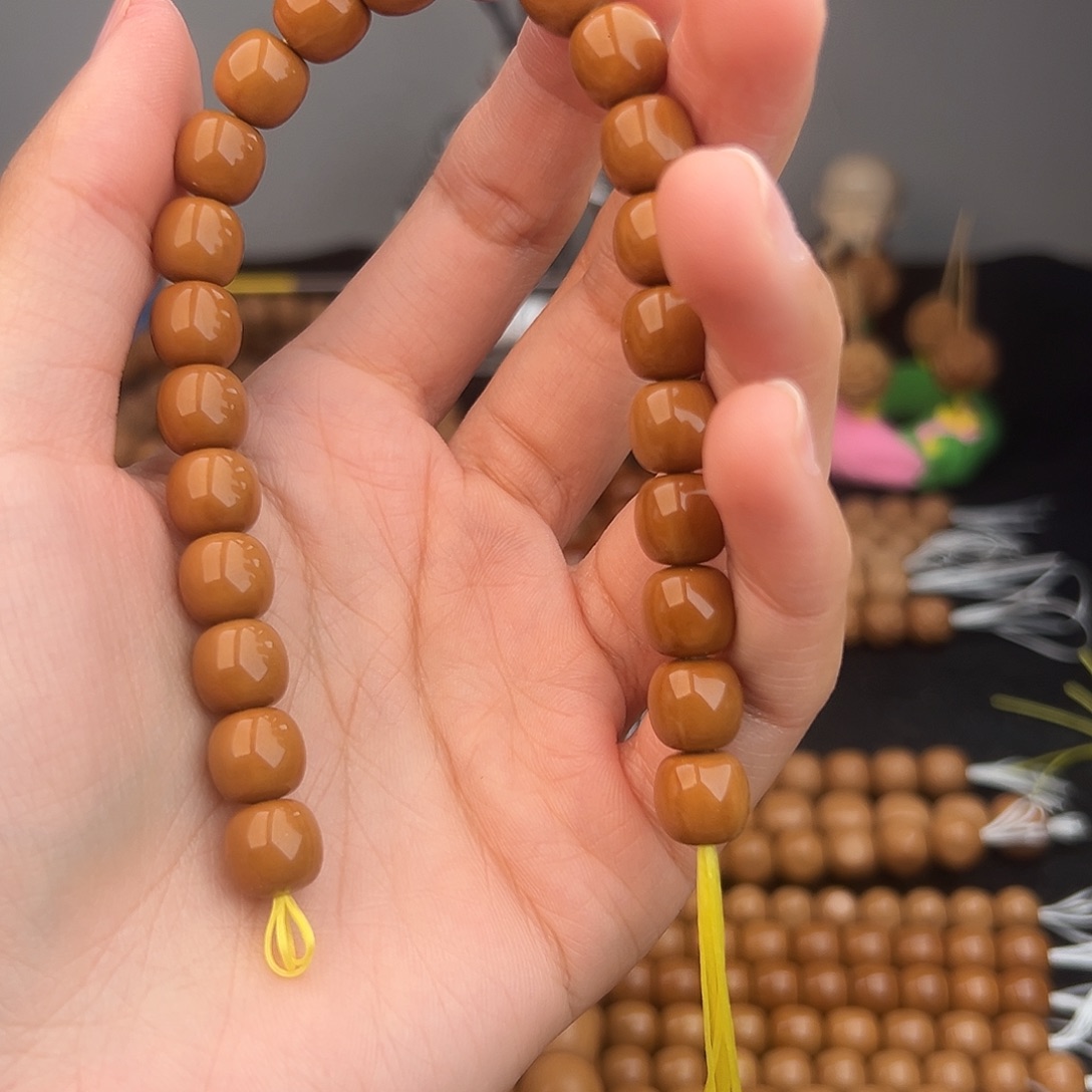 霜***降猴头核桃手串微瑕老型9.6/9.3