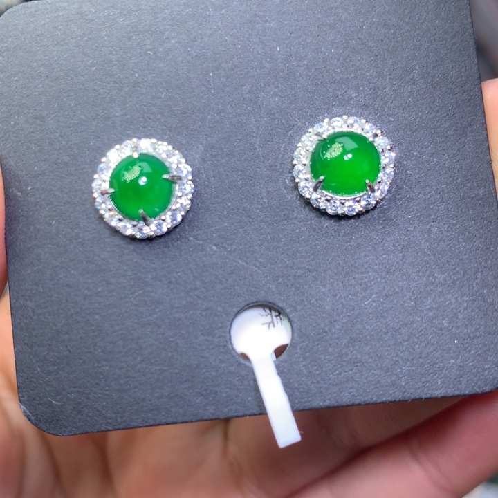 【闪购商品】翡翠颈饰银S925镶嵌天然翡翠