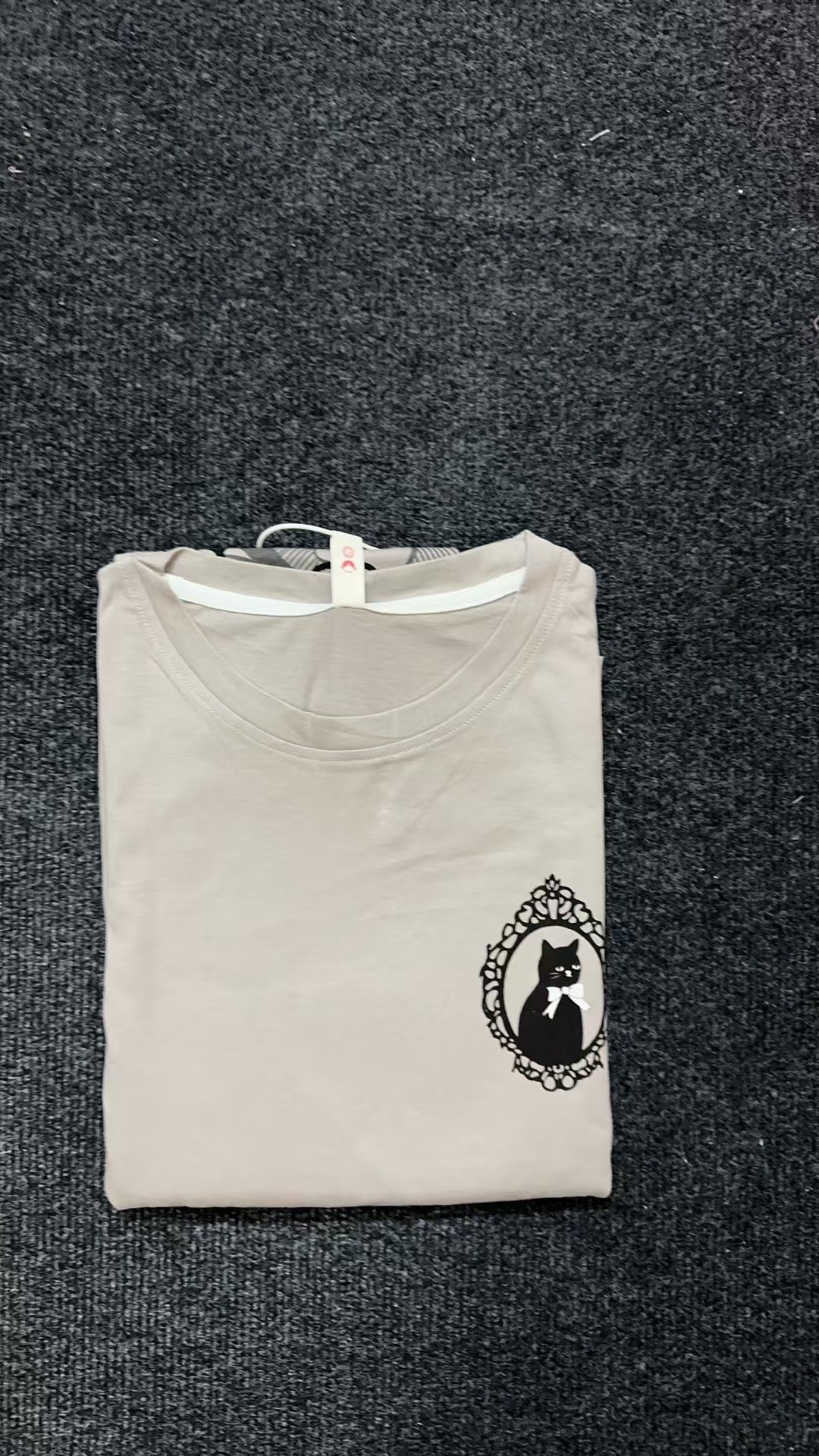  秋季长袖长裤灰色猫咪可外穿家居服套装