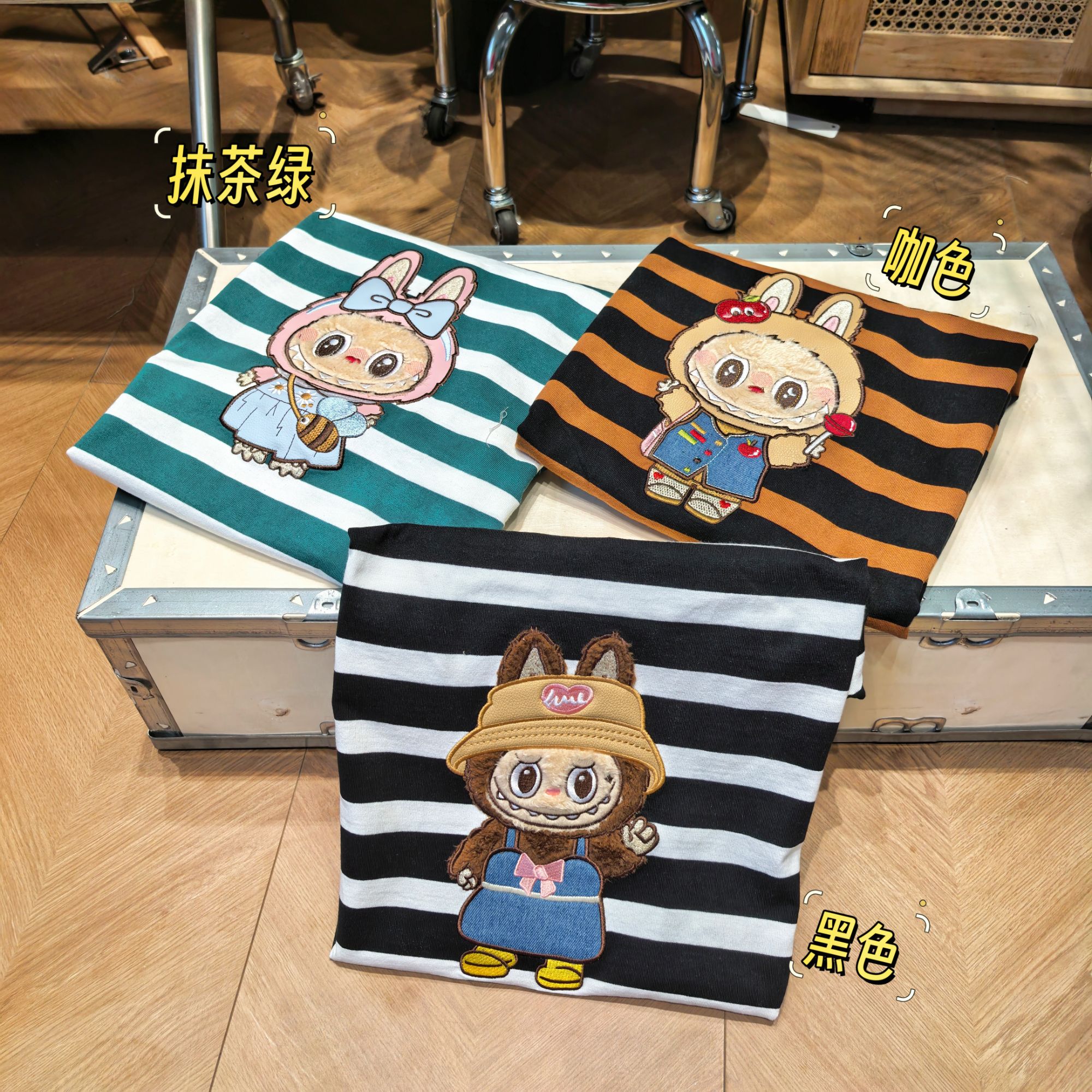 【重磅全刺绣】布布 毛绒镶嵌刺绣T恤  青岛代工  2385