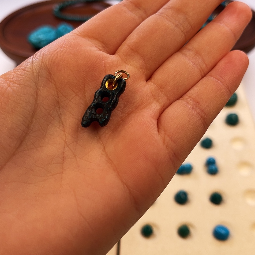 清***@绿松石未镶嵌把件