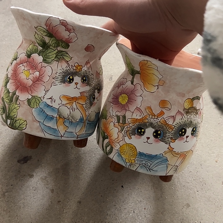 妞***妞景德镇手绘花盆性价比超高