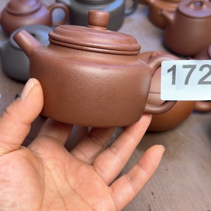 紫砂茶壶底槽清半手工220cc微瑕