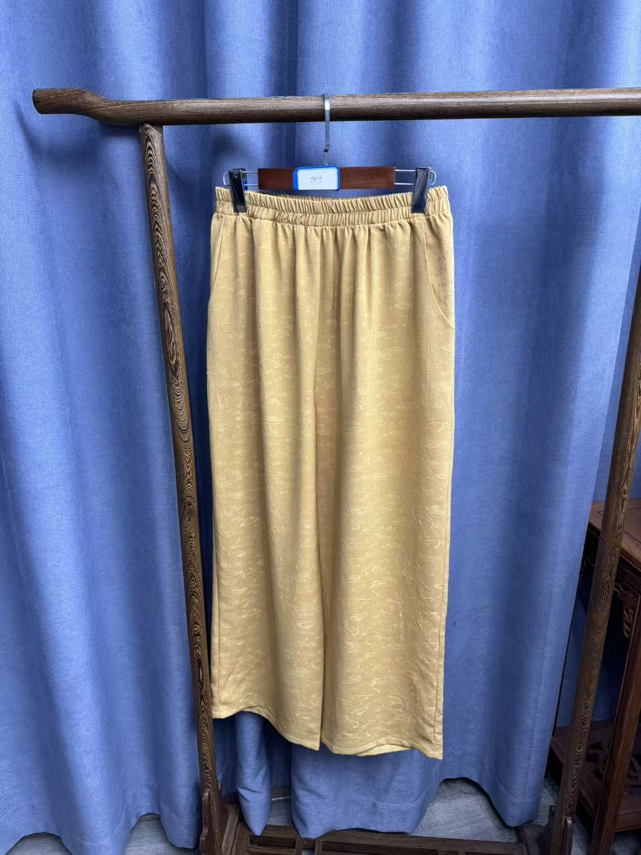 2025秋季新款时尚百搭桑蚕丝裤子女T814