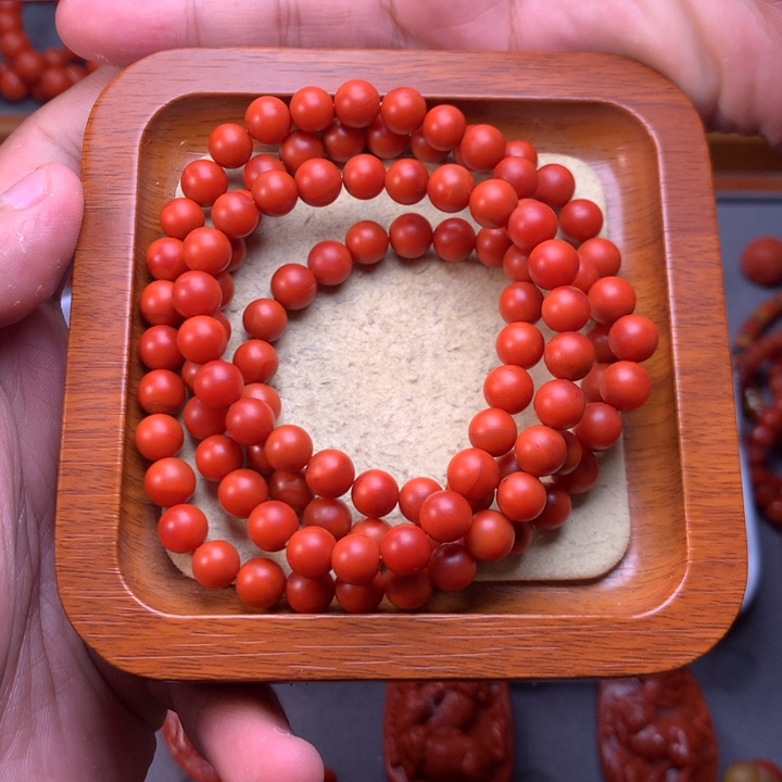 【闪购商品】南红玛瑙配饰未镶嵌紫**开卡7m m