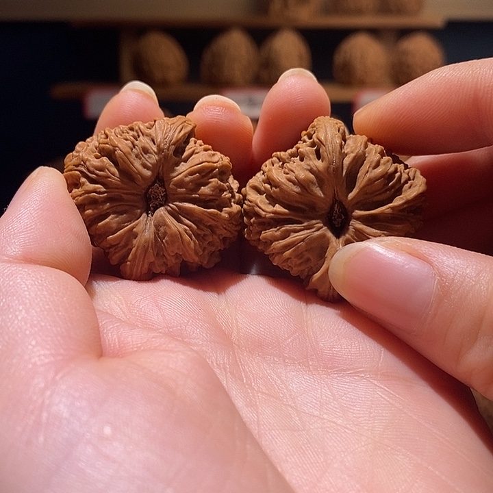 厚***～南将石文玩核桃36