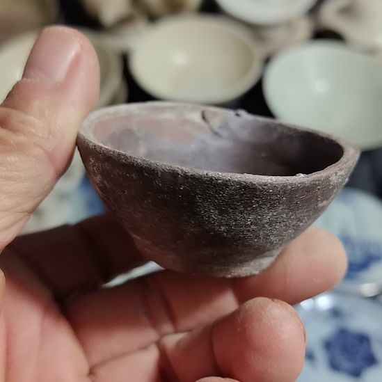 瓷片青花影青杯垫学习标本