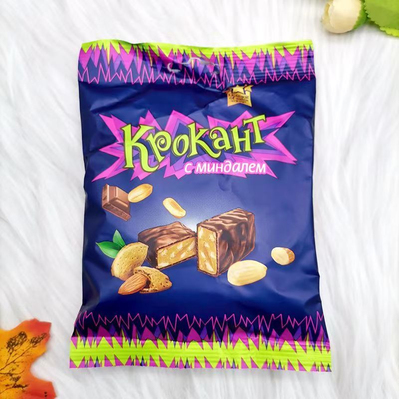 【保质期至26年1月10日】10袋俄罗斯进口紫皮糖100g