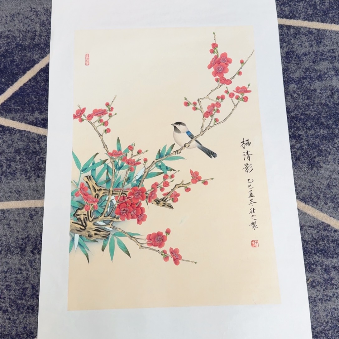 国画国画作品山水花鸟纯手绘