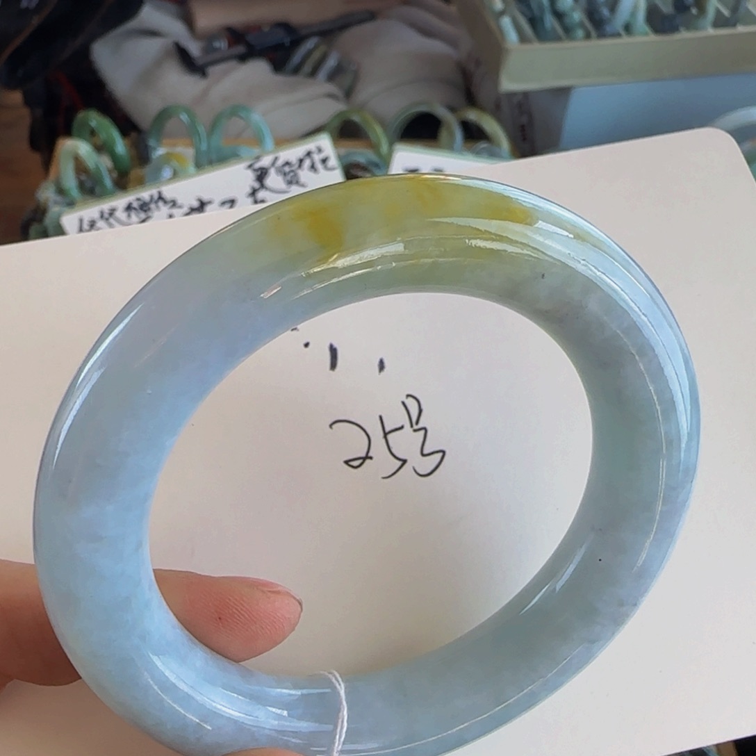 翡翠手镯未镶嵌老坑56.8圈