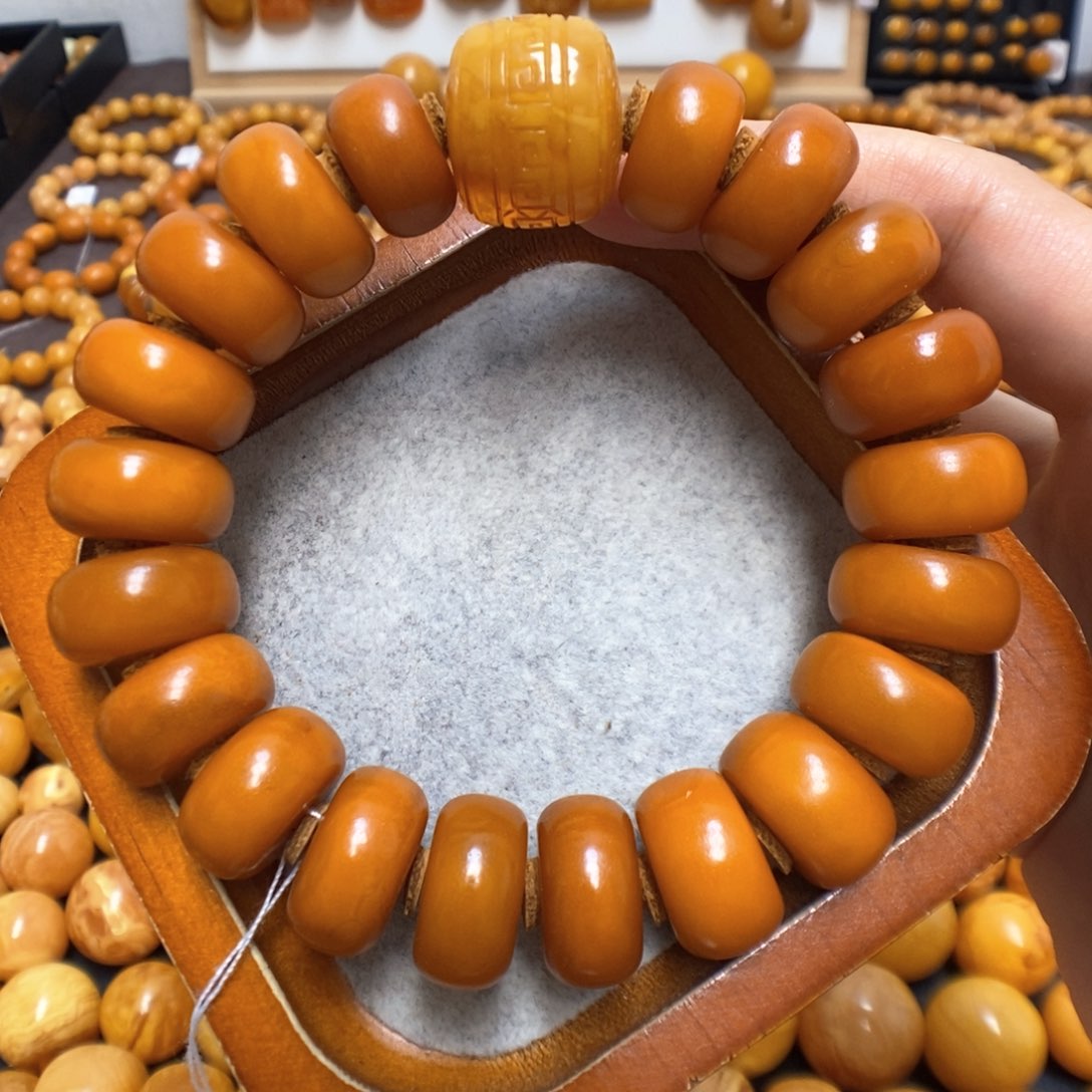 蜜蜡手链未镶嵌蜜蜡