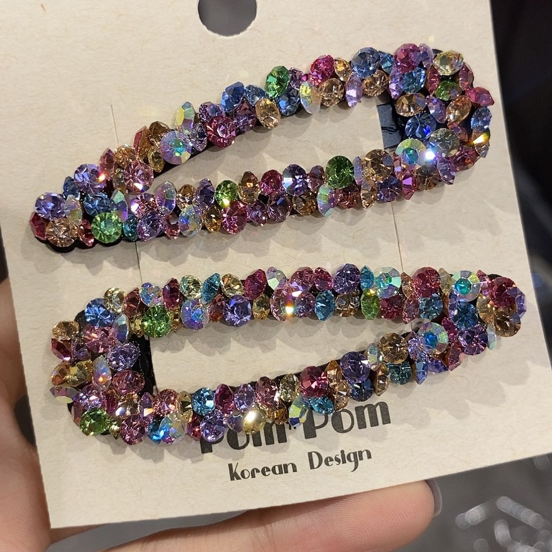 皮质铁合金糖果彩拜拜夹