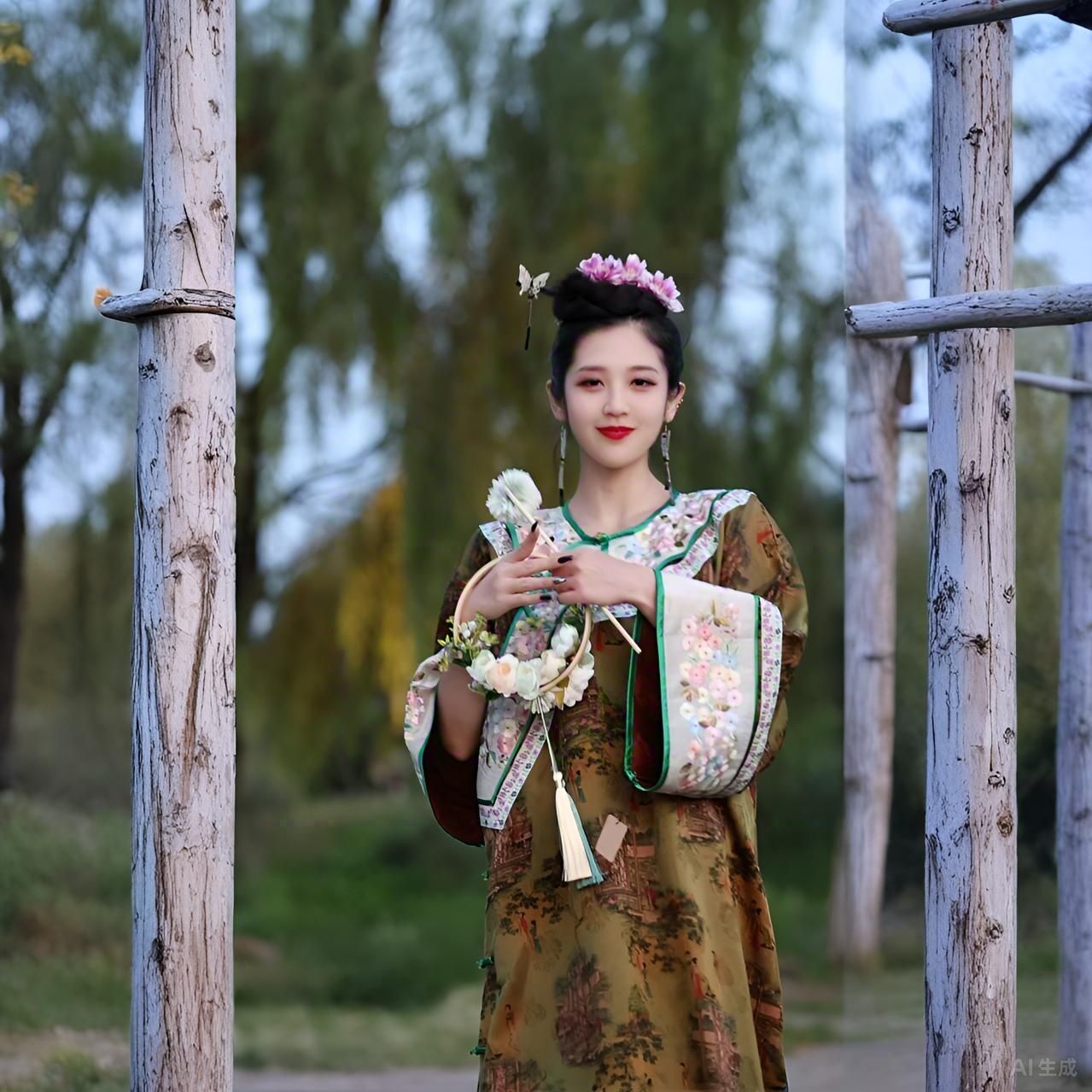 衣最芳绣复刻版香云纱人物长袍No退No换