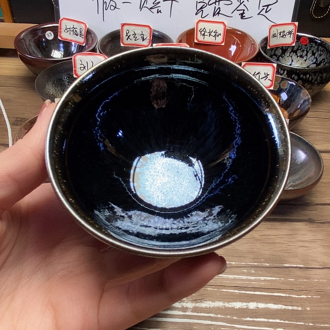 欢***二茶盏白丁瓷坊谷隐纯手工